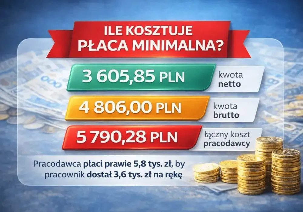 Minimalne wynagrodzenie i stawka godzinowa - ile zostaje na rękę?
