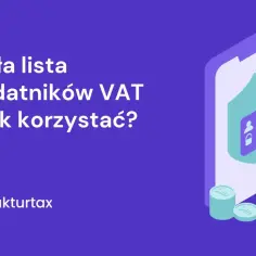 Biała lista podatników VAT – jak korzystać? Grafika przedstawia telefon z ikoną bezpieczeństwa i monetami, symbolizującymi ochronę finansową.