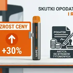 Wzrost ceny e papierosów o 30% to skutek opodatkowania i regulacji. Akcyza na wyroby tytoniowe wpływa na rynek.